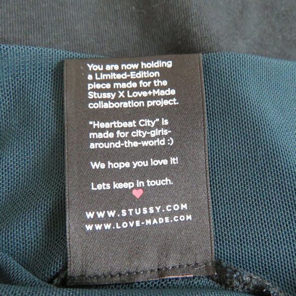 STUSSY X LOVEMADE Heartbeat City Night Flight Mesh Dress Alt Street - Size L - Picture 16 of 16